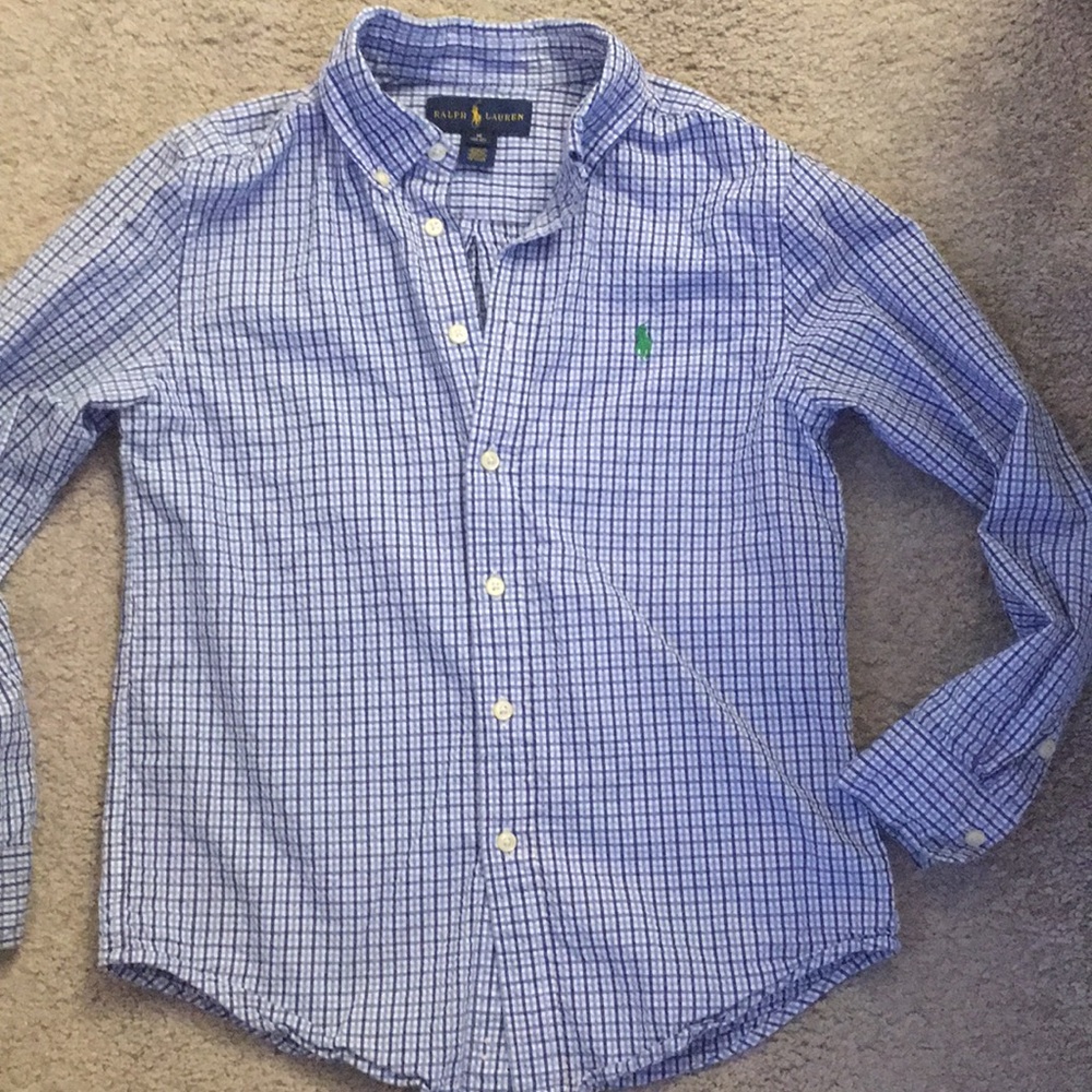 Boys sizeM Long Sleeve Ralph Lauren Shirt